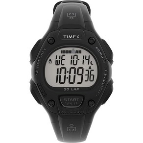 Timex Ionman 클래식 30 중간 사이즈 시계 블랙.