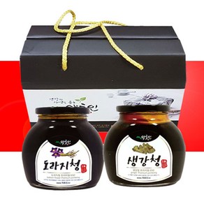 약초인 명절 선물세트 도라지청 생강청 프리미엄 650g 2종, 1개