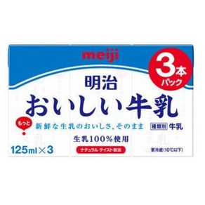 메이지 맛있는 우유 125ml 3팩 12개, 1개