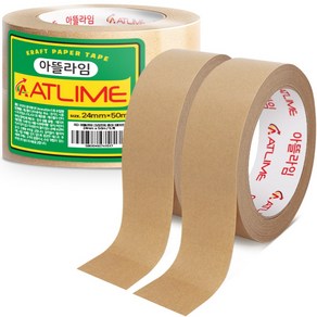 아뜰라임 크라프트 찢어쓰는 종이 포장 박스 테이프 24mm x 50m