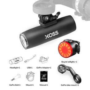 자전거 라이트 XOSS-다기능 헤드라이트 거치대 Led 전조등 강력한 플래시 USB 충전, 5) XL-400 S1 Q2