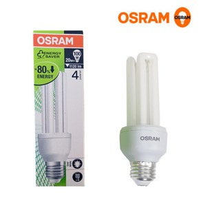 오스람 OSRAM E20EX-W 20W 백색(아이보리) 형광등 전구