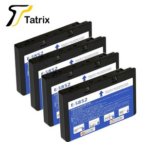 프린트 프린터 호환 Tatix 호환 잉크 카트리지 엡손 T5852 PictueMate PM210 등, T5852 X4 PCS, 4개