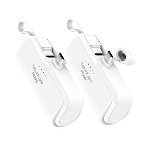 1+1 템플러 휴대용 20W 미니 듀얼 도킹형 보조배터리 5000mAh C타입 기내반입 군대용 부대반입