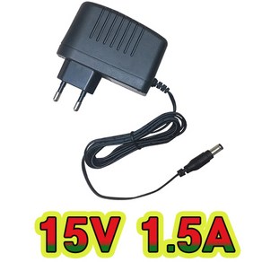 순흥전기 어댑터 15V 1.5A 벽걸이형 SMPS 15V 1500mA 어댑터 아답터 직류전원장치, SW-31515, 1개