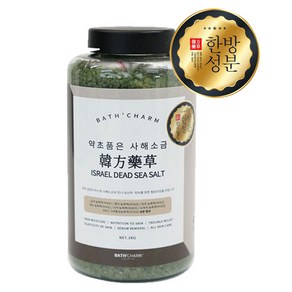 바스참 사해소금 약초 용기형, 1kg, 1개