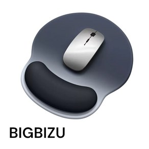 BIGBIZU 빅비쥬 푹신하고 편안한 말랑쿠션 손목보호 마우스패드, 1개, 네이비