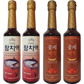 우리랑 꽃게액젓 500ml + 우리랑 참치액 500ml 세트, 2세트, 1L