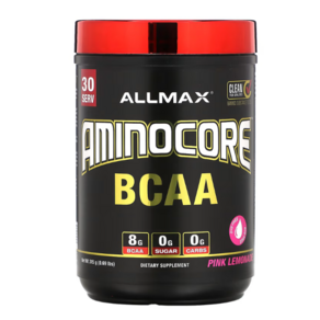 [정품보장]올맥스 뉴트리션 아미노코어 BCAA 핑크레몬에이드 315g 파우더 ALLMAX Nutition X 1병, 1개