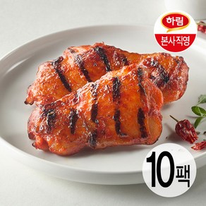 하림 닭다리살양념구이 매콤한맛 140g 10팩, 10개