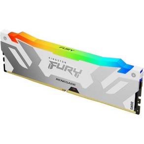 킹스턴 퓨리 레니게이드 화이트 RGB 32GB 2x16GB 6400MTs CL32 DDR5 DIMM  적외선 동기화 CTRL 소프트웨어 오버클럭 인텔 XMP 3.0 키트 2, 6000 MT/s, 16GB