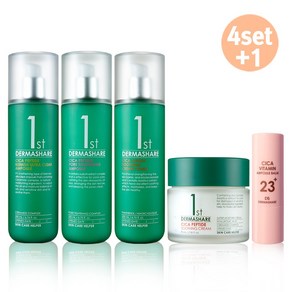 더마쉐어 스킨케어 4종세트 민감성 트러블케어 진정 보습 주름케어 블레미쉬앰플200mL+포어앰플200mL+크림토너200mL+수딩크림70mL+멀티밤(사은품), 1개