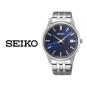 세이코 SEIKO 남성 블루 메탈 패션 손목시계 SUR399P1