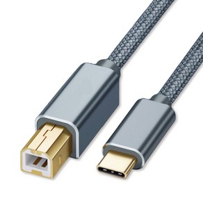 언커먼 USB C타입 to B 프린터 케이블 고속 심플리 피아노 미디케이블 노트북, 3m, 1개