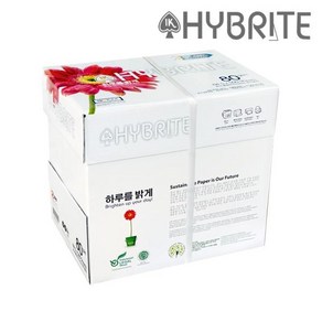 하이브라이트 복사용지 A4용지 80g 1BOX(2500매), 상품선택, 상세페이지 참조