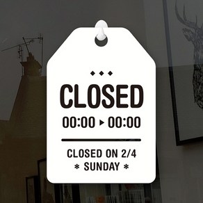 루리앤메리 잠깐 UP 알림 안내판 002 CLOSED 01 오픈클로즈, UP 02 CLOSED 01