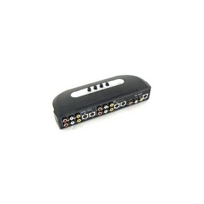 Coms ASV41SW AV 수동 선택기/SVHS/Video/2RCA/LC512 분배기, 1개, 선택없음