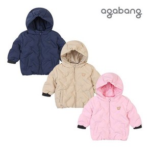 아가방노우무봉제다운점퍼(PINK BEIGE NAVY)_01P755002 205143