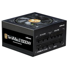 잘만 TeraMax 2 1000W 80PLUS Gold 풀모듈러 파워 ATX 3.0 PCIE5 블랙 ZM1000-TMX2