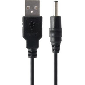 USB전원케이블 1m (3.5x1.4mm/0.5W/블랙) 넷매이트NMC-UP14, 1개