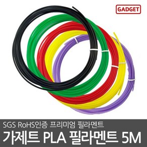 가제트 PLA 필라멘트 5M 3D프린터 3D펜 1.75mm, 5m Dak Red