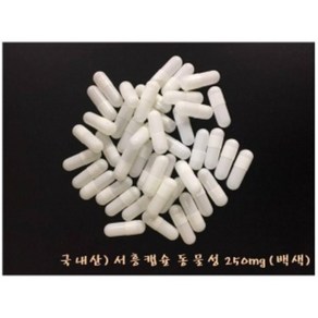 서흥)국내산 공캡슐 동물성(젤라틴) 250mg 500EA (백색), 1개