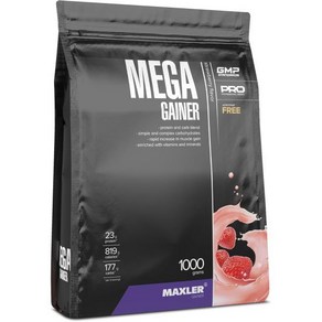 [B01BEH45VC] Maxler Mega GaIner - 근육 를 증가제 딸기 1000g 단백질 탄수화물 비타민 및 미네랄 혼합 10 유청 단백질 고칼로리 쉐이크