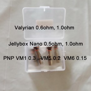 Valyian PnP 교체 코일 용 0.6ohm 1.0 mehs coi Jellybox 0.5ohm