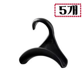 콩닥샵 다용도 가방 스카프 모자걸이 5P, 블랙, 5개