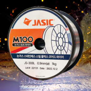 논가스용접봉 제이식 M100 SUS용접와이어 1kg 논가스스텐와이어 JS-308L, 1개