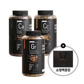 [그라놀로지] 시그니처 그래놀라 440g x 1병 + 크런치 코코넛 440g x 1병 + 카카올로지 440g x 1병(쇼핑백 증정), 상세 설명 참조