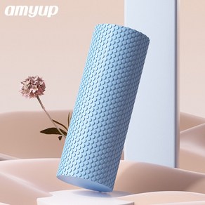 amyup EVA 폼롤러 부드러운 마사지 벌집구조설계, 블루, 1개