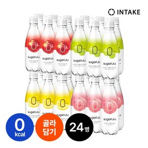 [인테이크] 슈가로로 제로슈가 스파클링 6종 24개 골라담기, 선택1:레몬사이다12병선택2:샤인머스캣12병