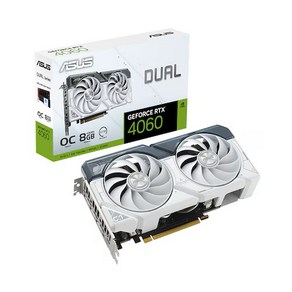 ASUS DUAL 지포스 RTX 4060 O8G OC D6 8GB White