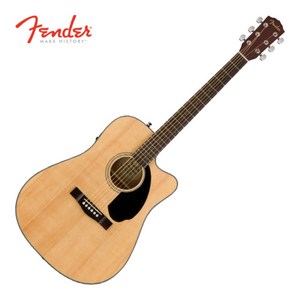 FENDER 펜더 통기타 CD-60SCE 탑솔리드 드레드넛바디, FENDER 팬더 어쿠스틱 기타 CD-60SCE, 1개