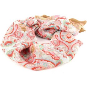 Oilily 오일릴리 스카프 Flower Ornaments Shawl Sand