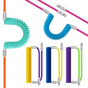 엑스트라 240W 스프링 고속 케이블 실리콘 핸드폰 초고속 충전기