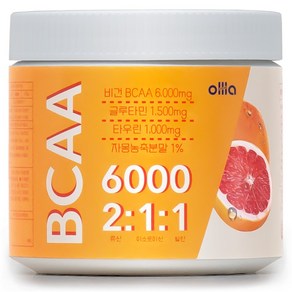 올라 BCAA 파우더 6000, 250g, 자몽, 1개