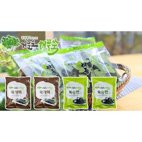 여수 거문도 해풍쑥 찐개떡 500g *2 + 찐송편 500g *2