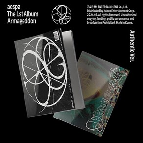 [aespa] 에스파 1집 어센틱 버전 Amageddon (Authentic Ve.) / 포토카드+단체포토카드+접지포스터+엽서4종+포토북+커버