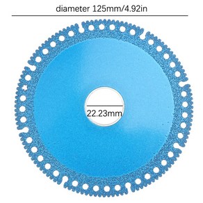 다이아몬 다기능 커팅 블레이 초박형 톱날 세라믹 타일 유리 디스크 각도 연마기 22.23mm 110mm 125mm, [01] 100mm, 1개