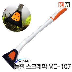 KW 도핀 스펀지 스크래퍼 MC-107(40cm) / 이끼제거 유리닦기 수조청소기 벽면청소 유리청소, 1개