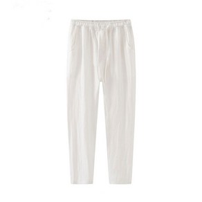 남성 면마 롱 팬츠 봄 여름 가을 얇은 심플 남자 긴 바지 men linen pants XK0401