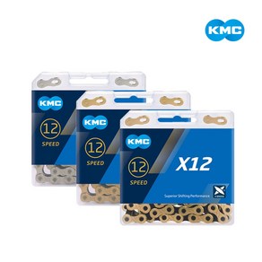 KMC X12 12단 자전거 체인 시마노 스램 12단 24단 36단 완벽호환, 실버, 1개