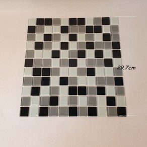 모자이크타일/타일공예/냄비받침 부자재, 검정, 1장