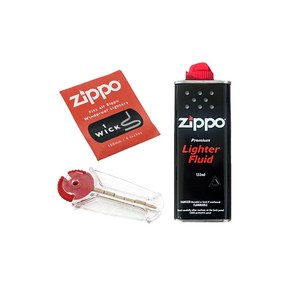 ZIPPO 지포라이터오일 심지 돌 SET