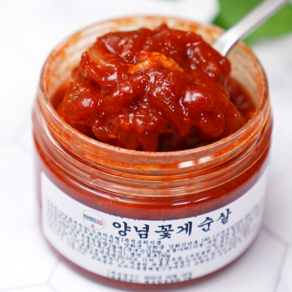 국산 연평도 꽃게살 순살양념게장 깐새우장 반찬 맛집 술안주, 250g, 1개