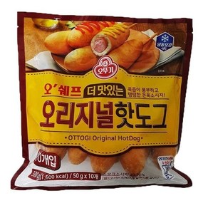 오뚜기 오쉐프 더맛있는 오리지널핫도그 50Gx10입/, 1개