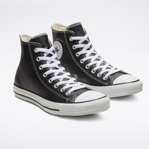 컨버스 캔버스 CONVERSE 운동화 여성 남성 스니커즈 척테일러 올스타 클래식 레더 블랙 하이 1010050967