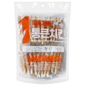 강아지 대용량 간식 먹보 통큰, 1개, 1kg, 치킨사사미껌